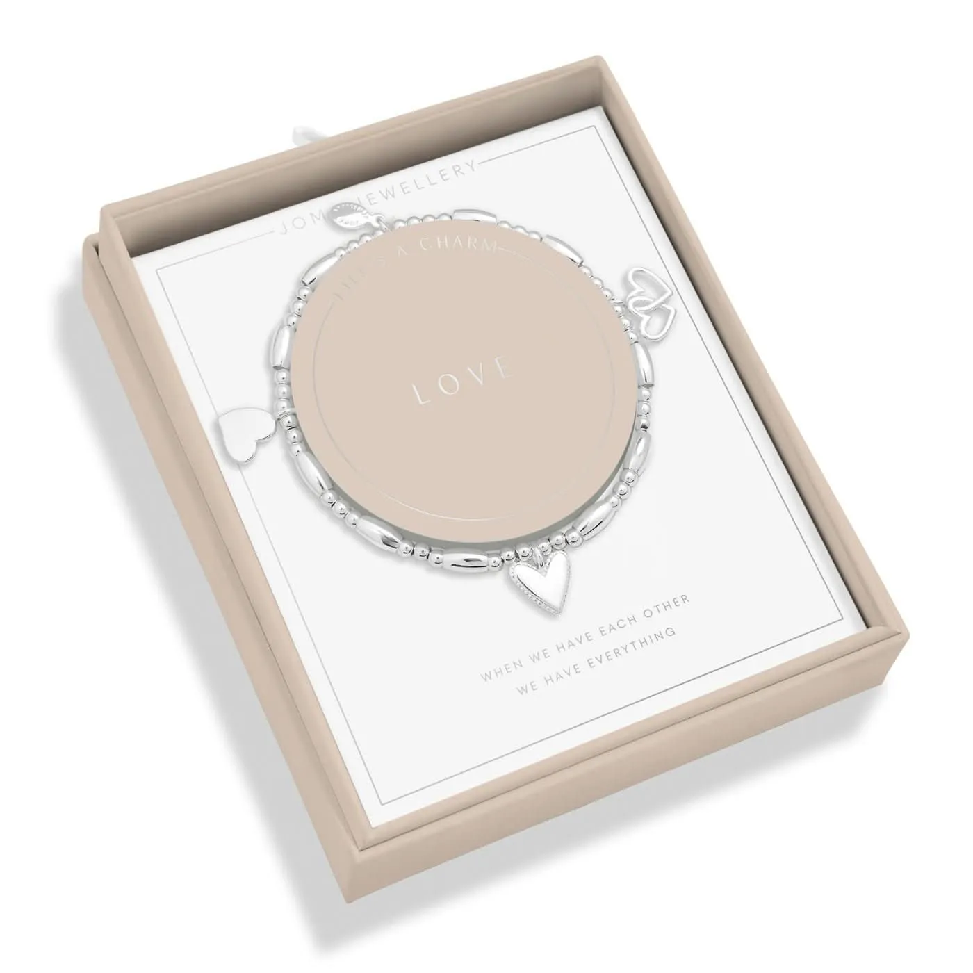 Lifes A Charm Love Silver Plated Bracelet 7854 Joma Jewellery