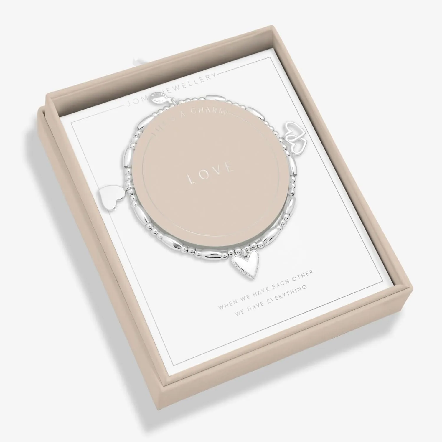 Lifes A Charm Love Silver Plated Bracelet 7854 Joma Jewellery