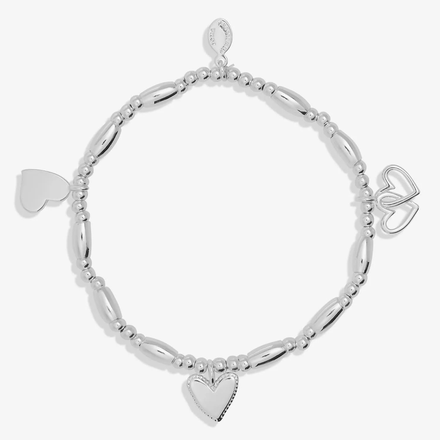 Lifes A Charm Love Silver Plated Bracelet 7854 Joma Jewellery
