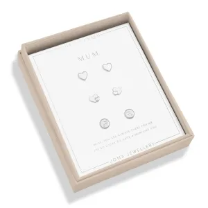 Lifes A Charm Mum Silver Plated Earrings 7863 Joma Jewellery