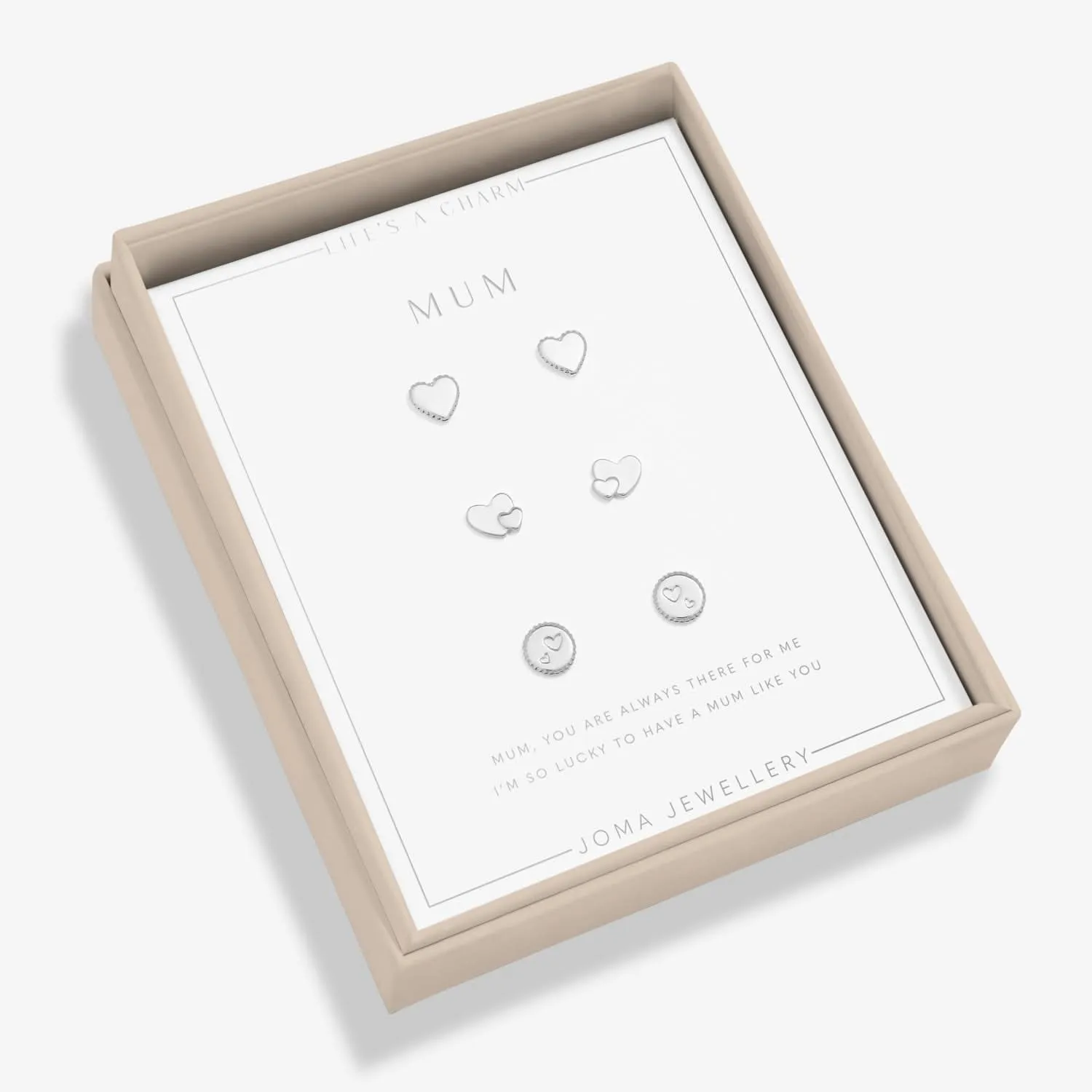Lifes A Charm Mum Silver Plated Earrings 7863 Joma Jewellery