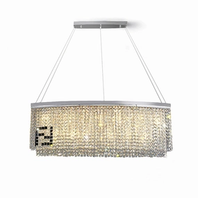 Liliana Rectangle Crystal Chandelier flowerpot LED lamp