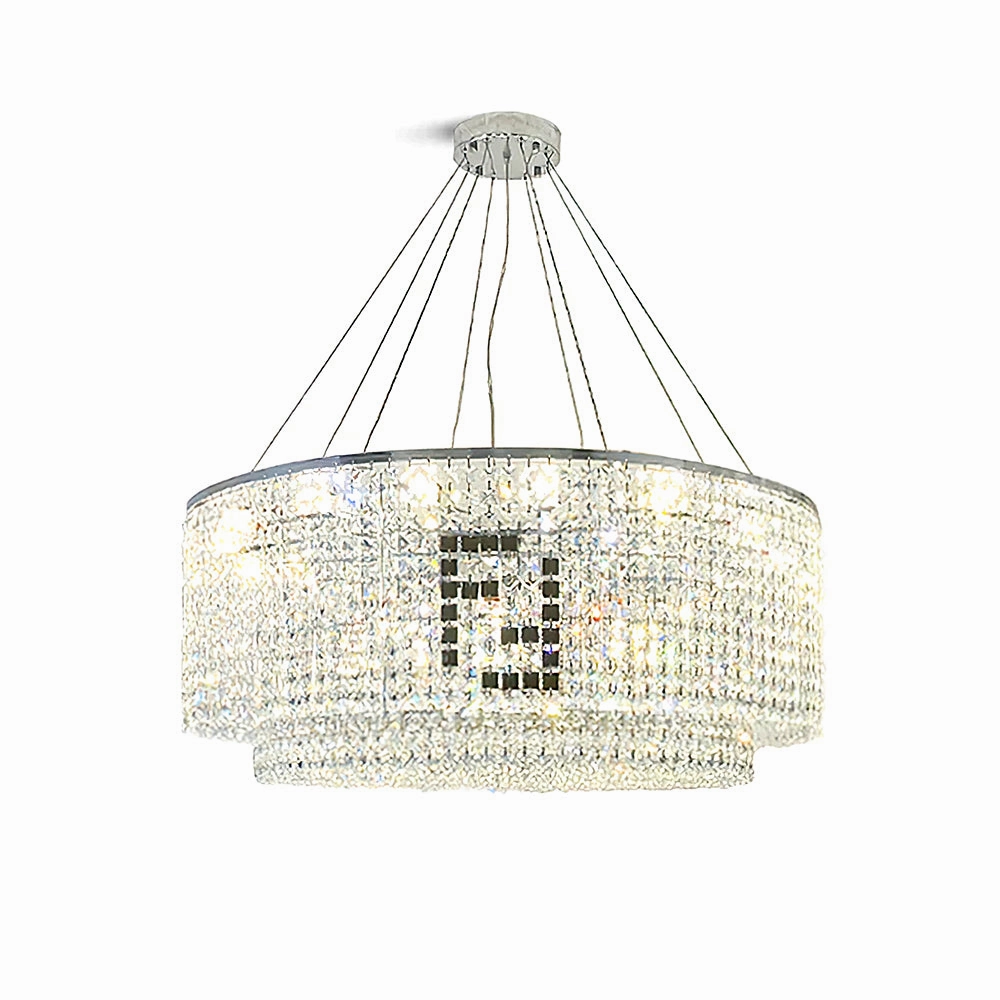 Liliana Round Crystal Chandelier flowerpot LED lamp