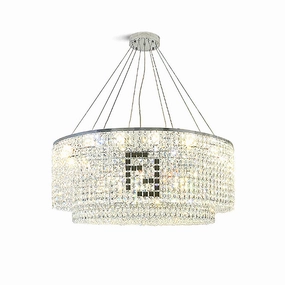 Liliana Round Crystal Chandelier flowerpot LED lamp