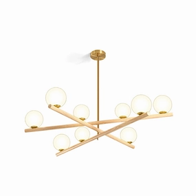 Line Ball Chandelier flowerpot LED lamp