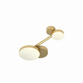 Line, Globes and Discs Flush Mount rechargeable bedside light