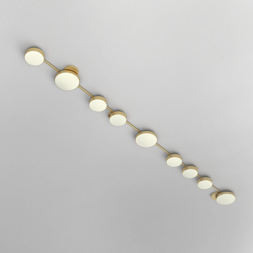 Line, Globes and Discs Flush Mount