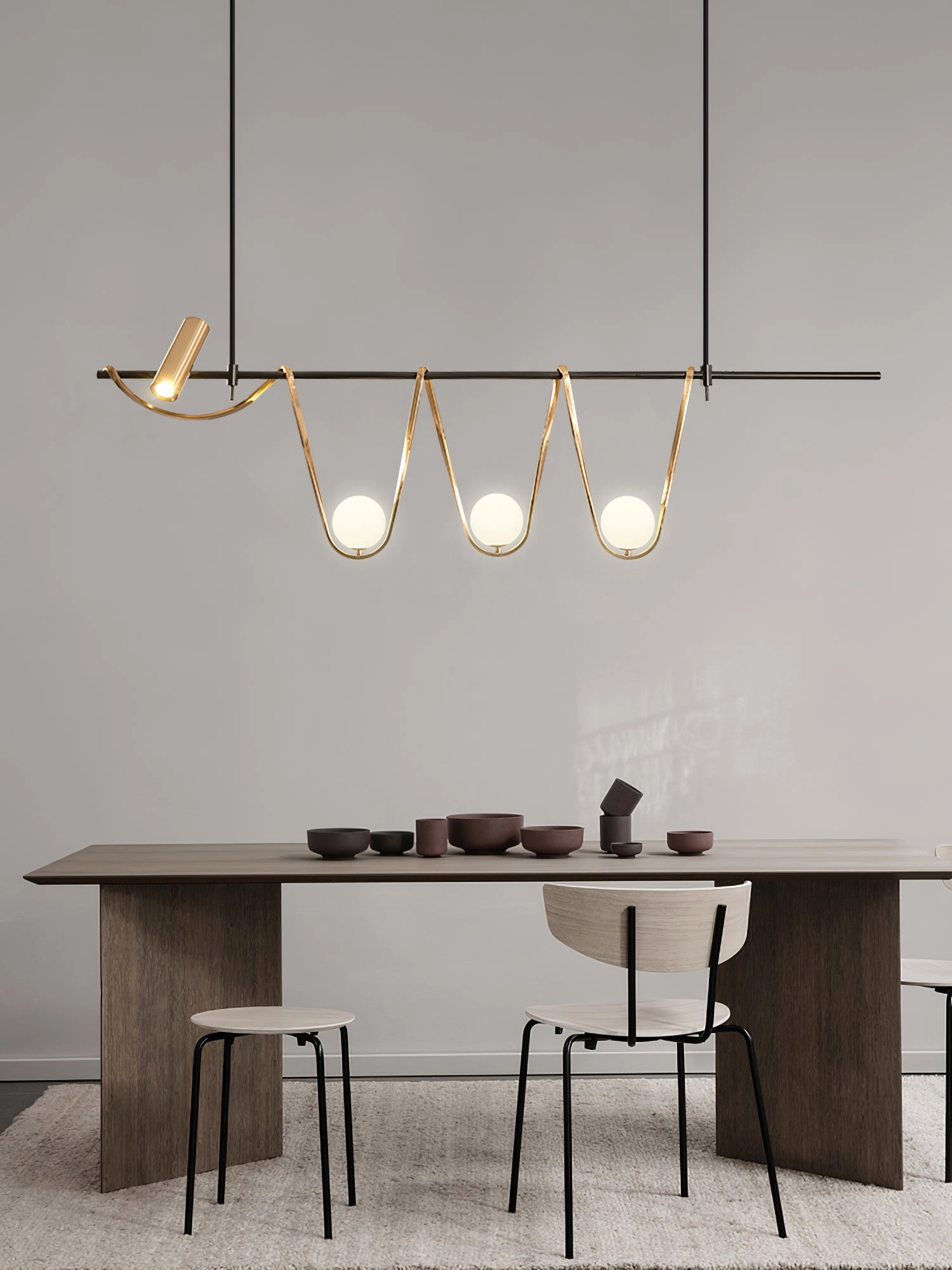 Linear Island Chandelier