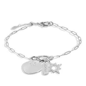 Little Links Oval Clasp Luck Charms Silver Plated Bracelet 7543 Joma Jewellery