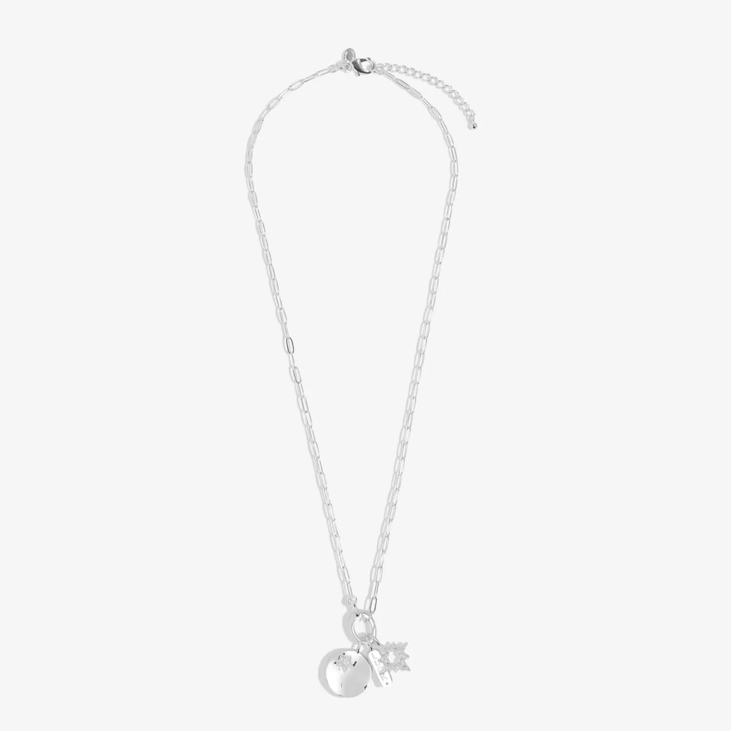 Little Links Oval Clasp Luck Charms Silver Plated Necklace 7549 Joma Jewellery