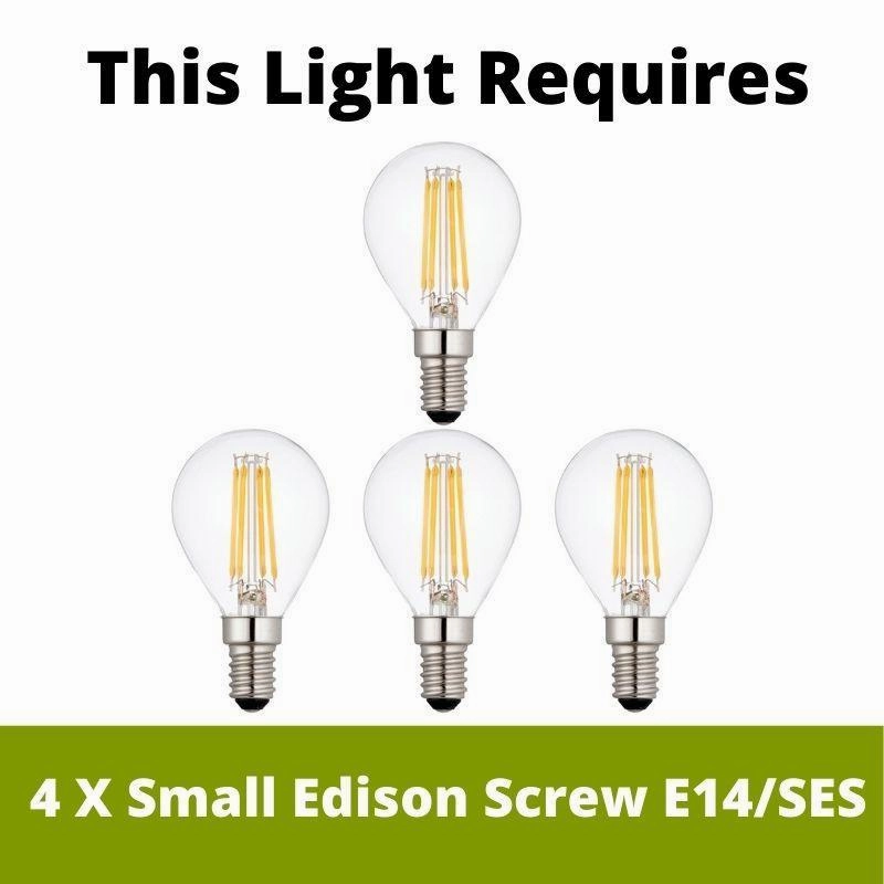 Living Lights Charles 4 Light Nickel Ceiling Pendant