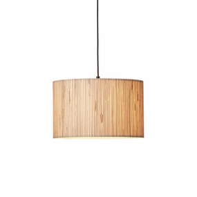 Longshore 1 Light Black Ceiling Pendant - Seagrass Shade simple ceiling design light