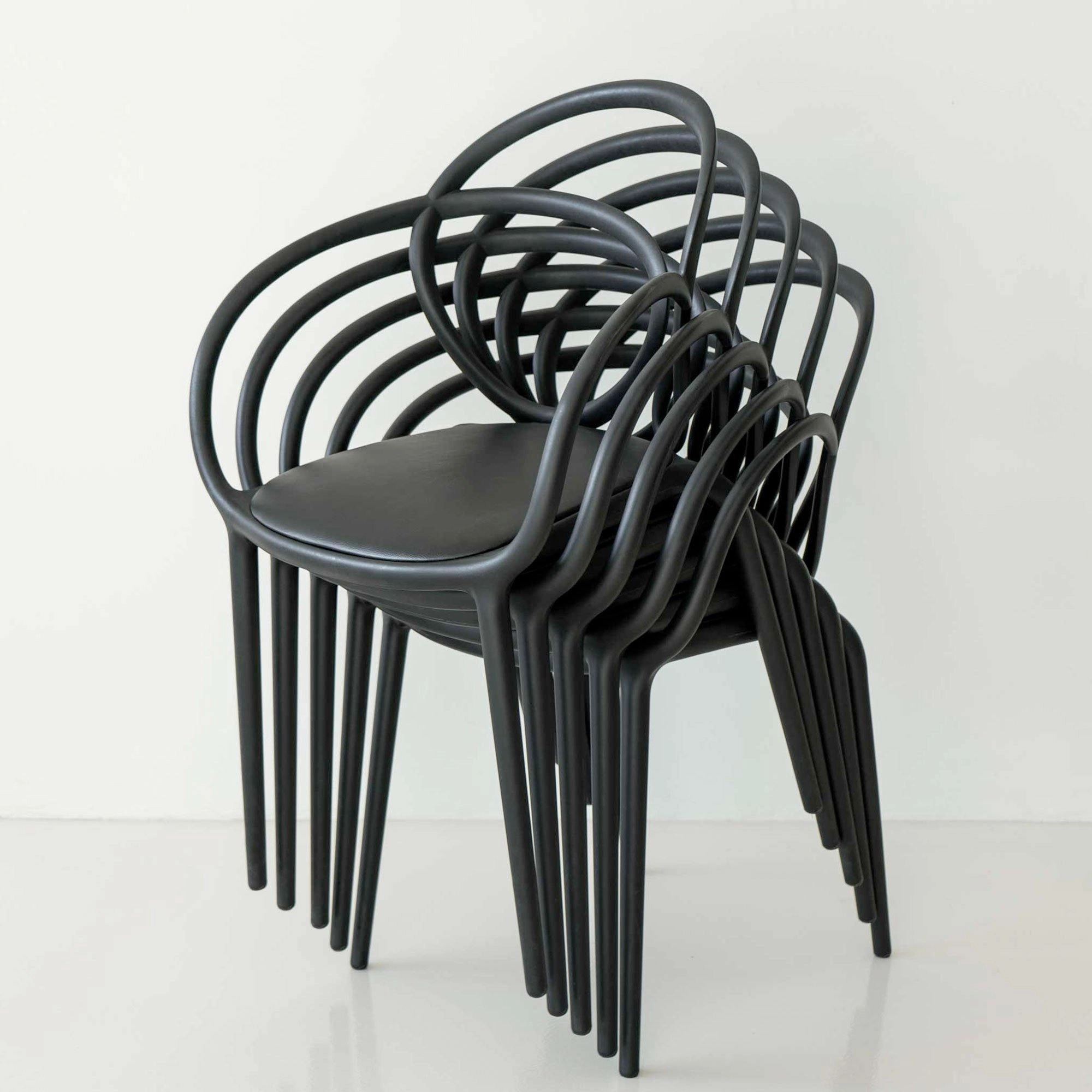 Loop Chair with Cushion, Set of 2 pieces