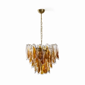 Lorena Glass Chandelier flowerpot LED lamp