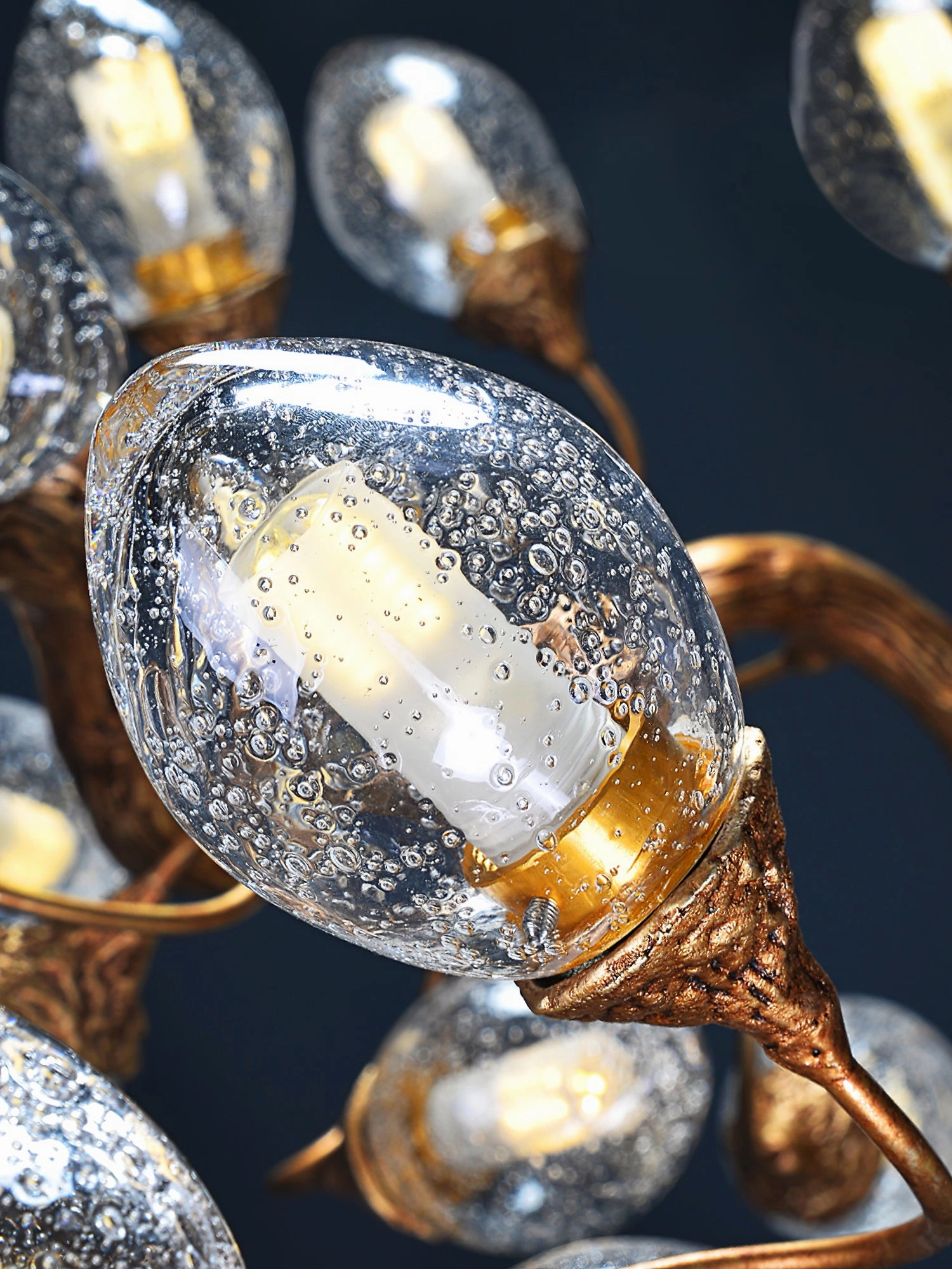 Lotus Brass Chandeliers