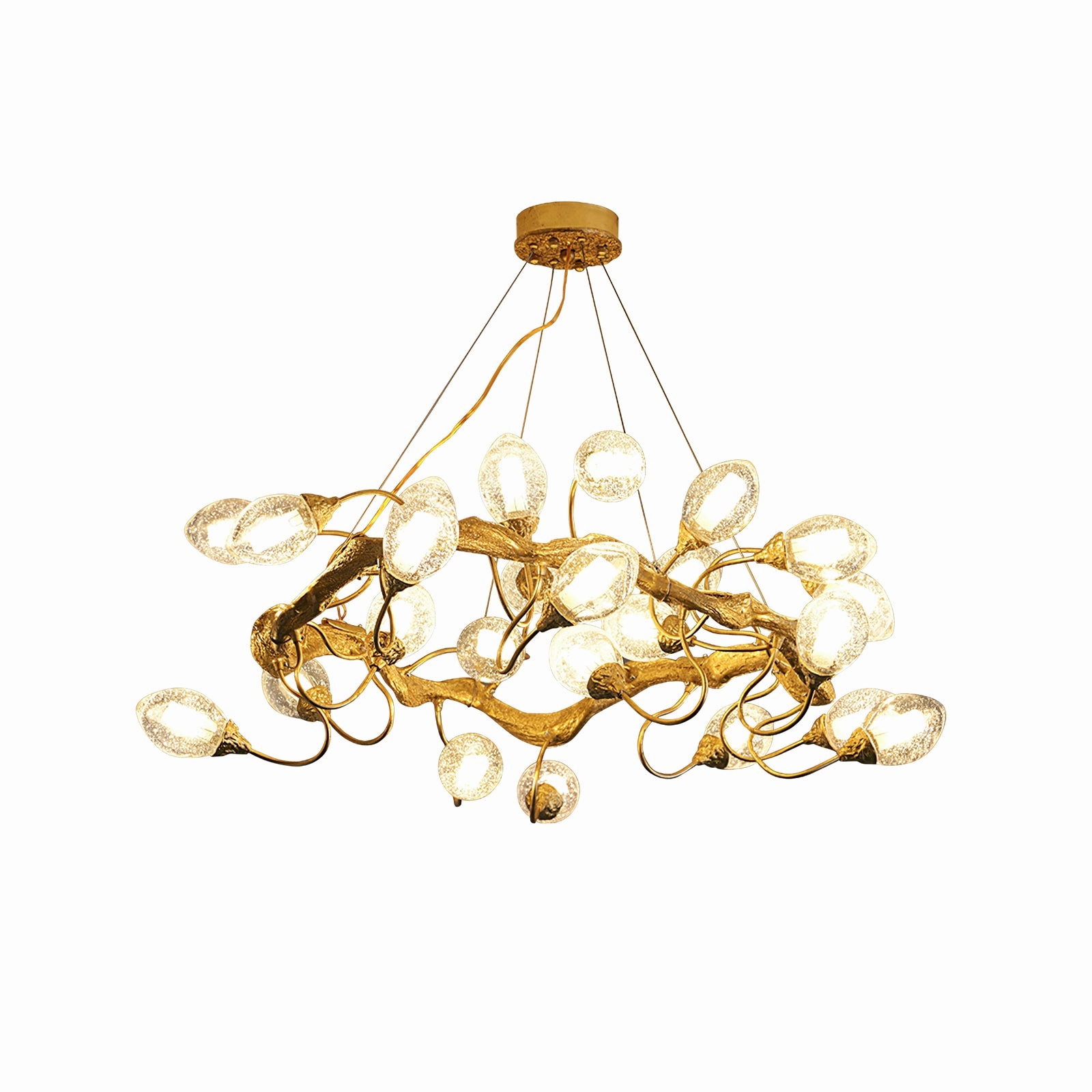 Lotus Brass Chandeliers