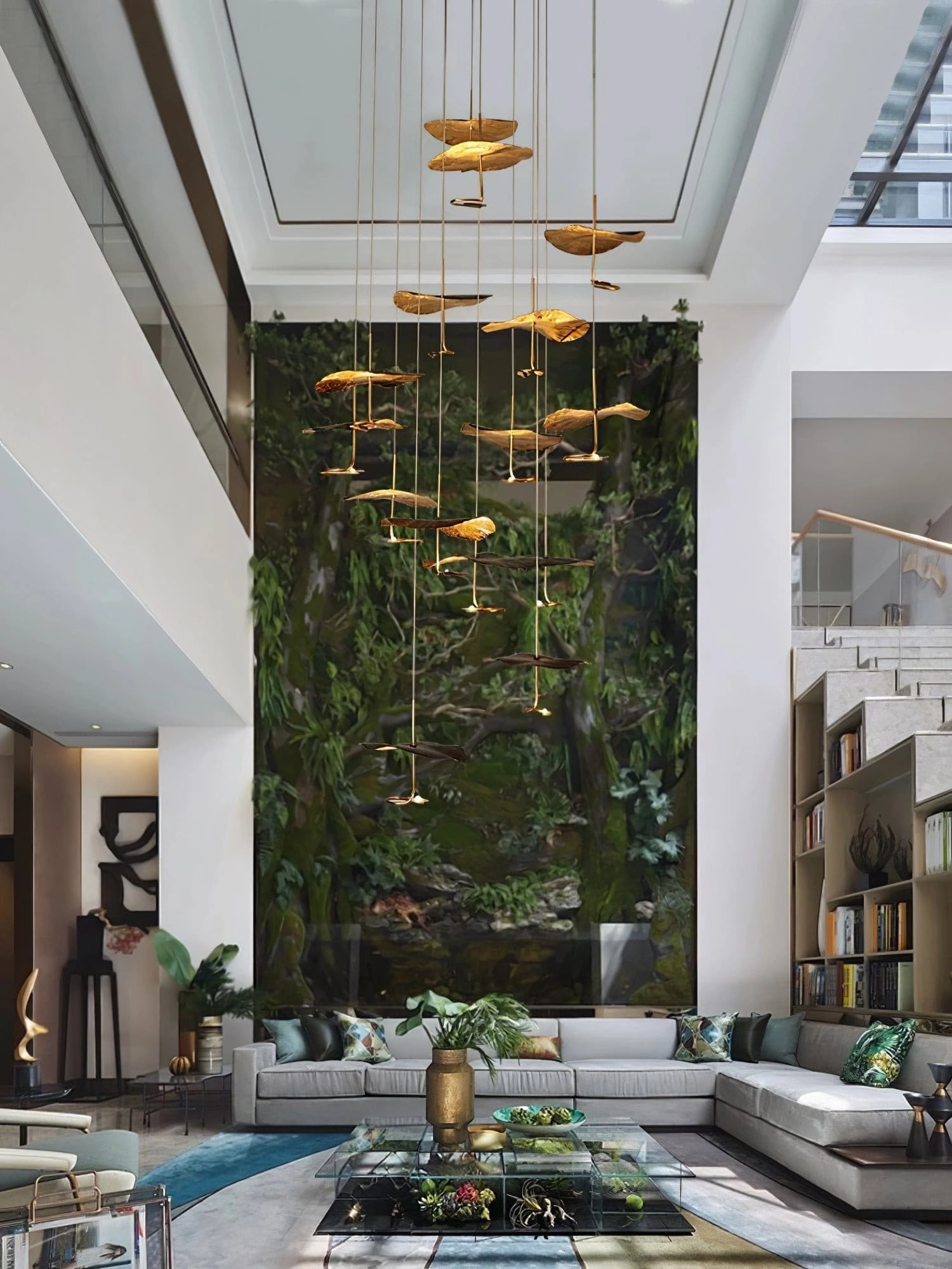 Lotus Leaf Chandelier