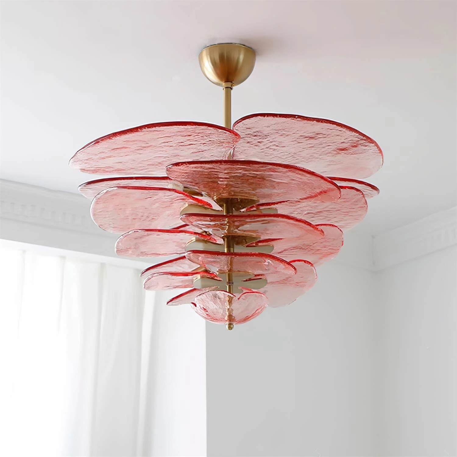 Lotus Leaf Murano Chandelier
