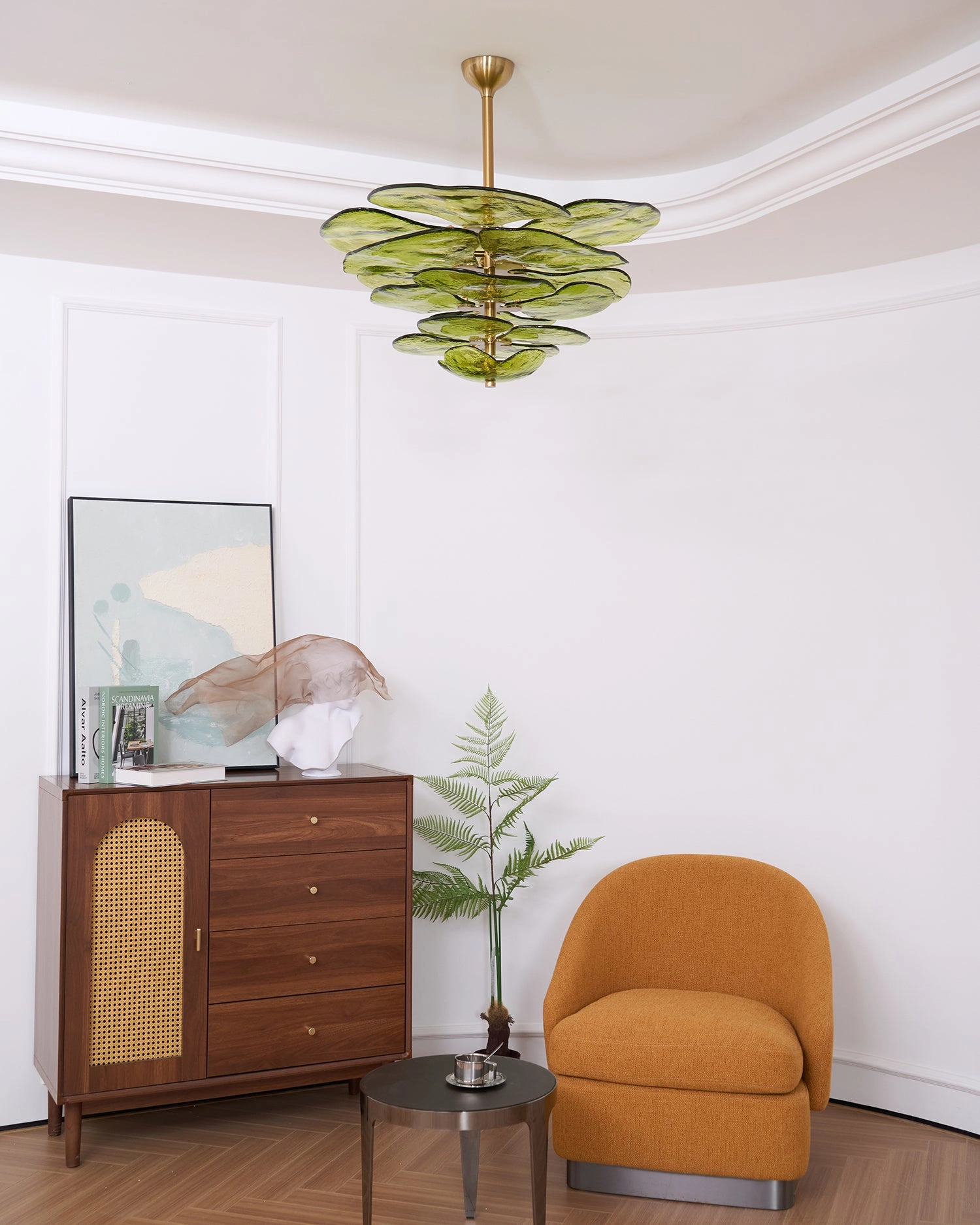 Lotus Leaf Murano Chandelier