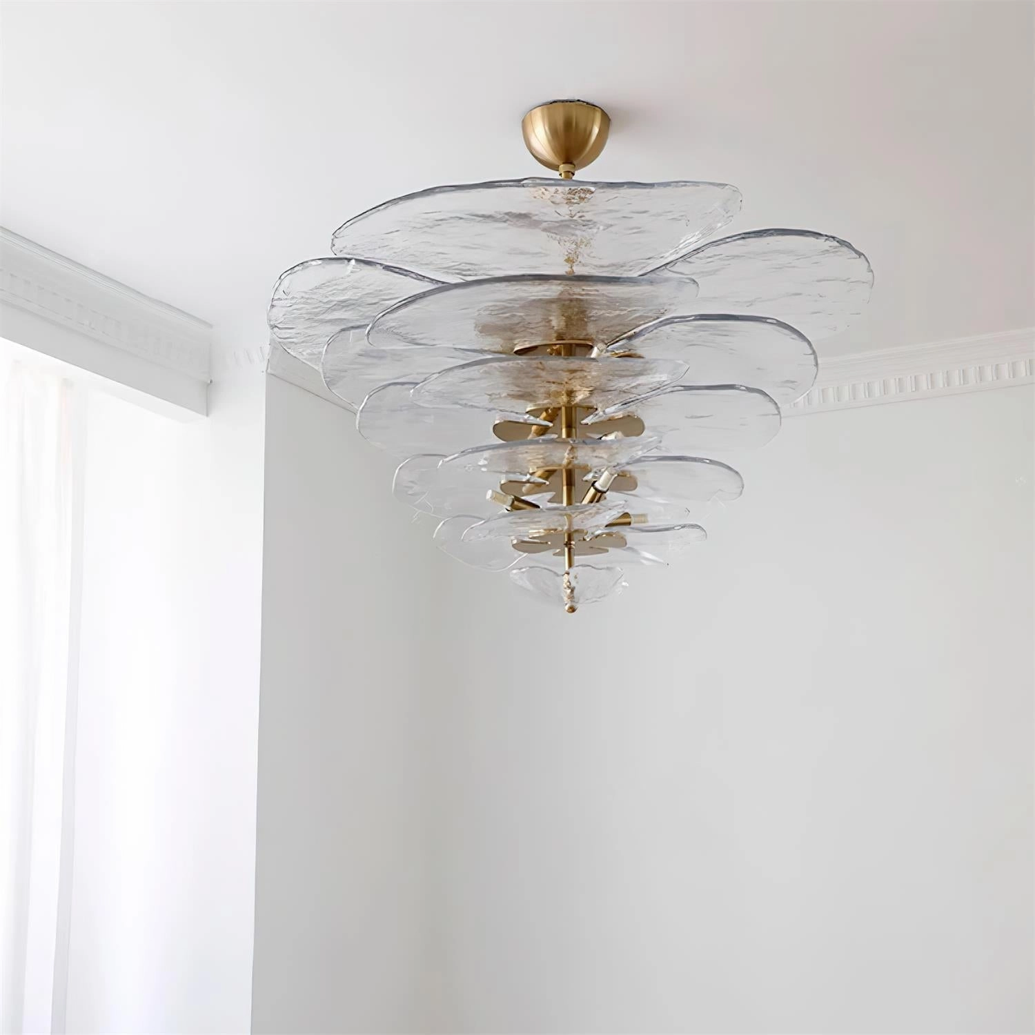 Lotus Leaf Murano Chandelier