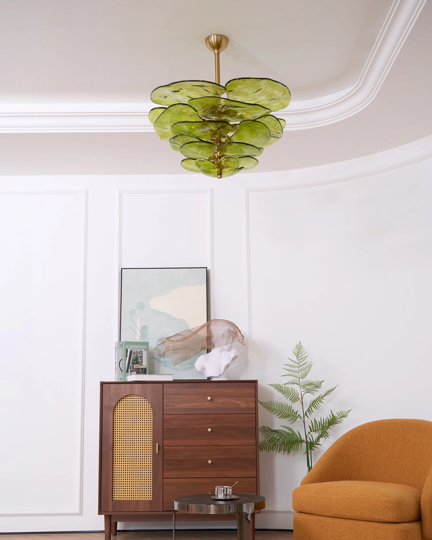 Lotus Leaf Murano Chandelier