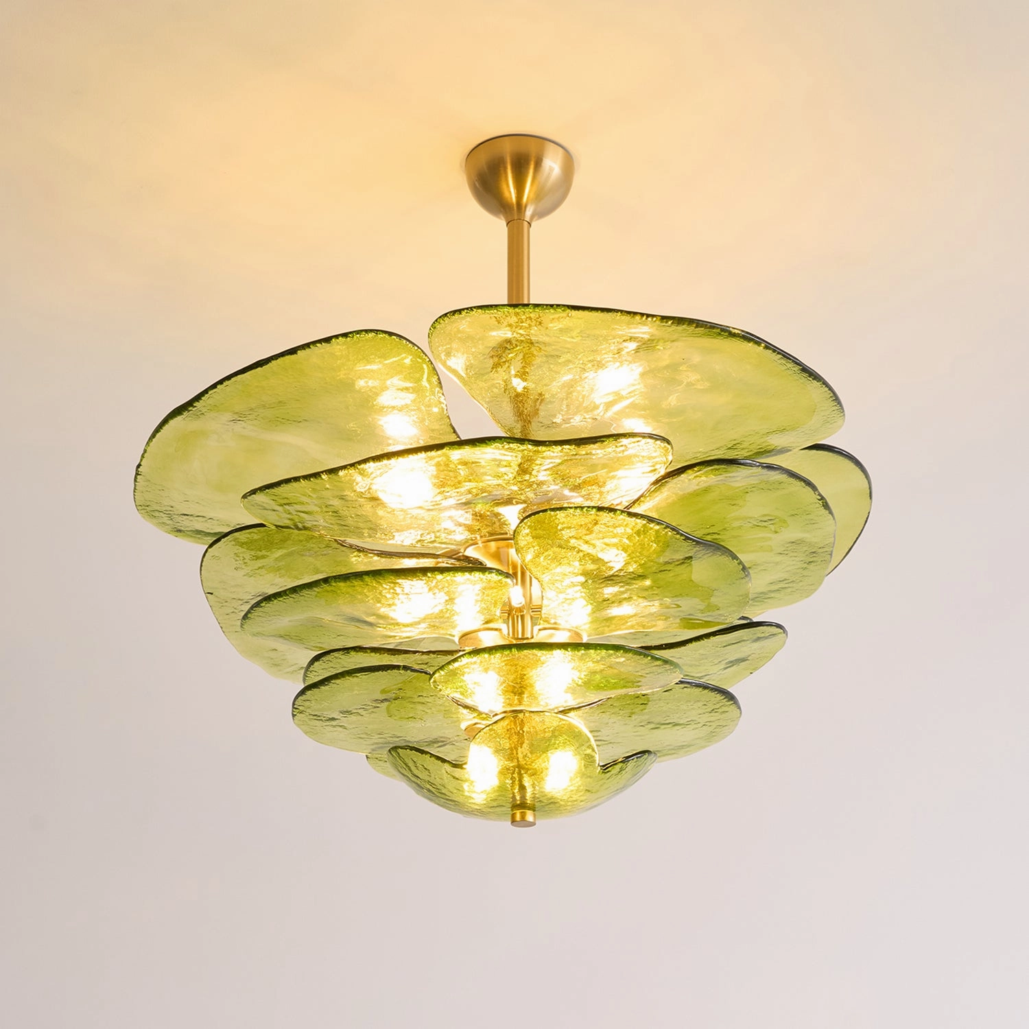 Lotus Leaf Murano Chandelier