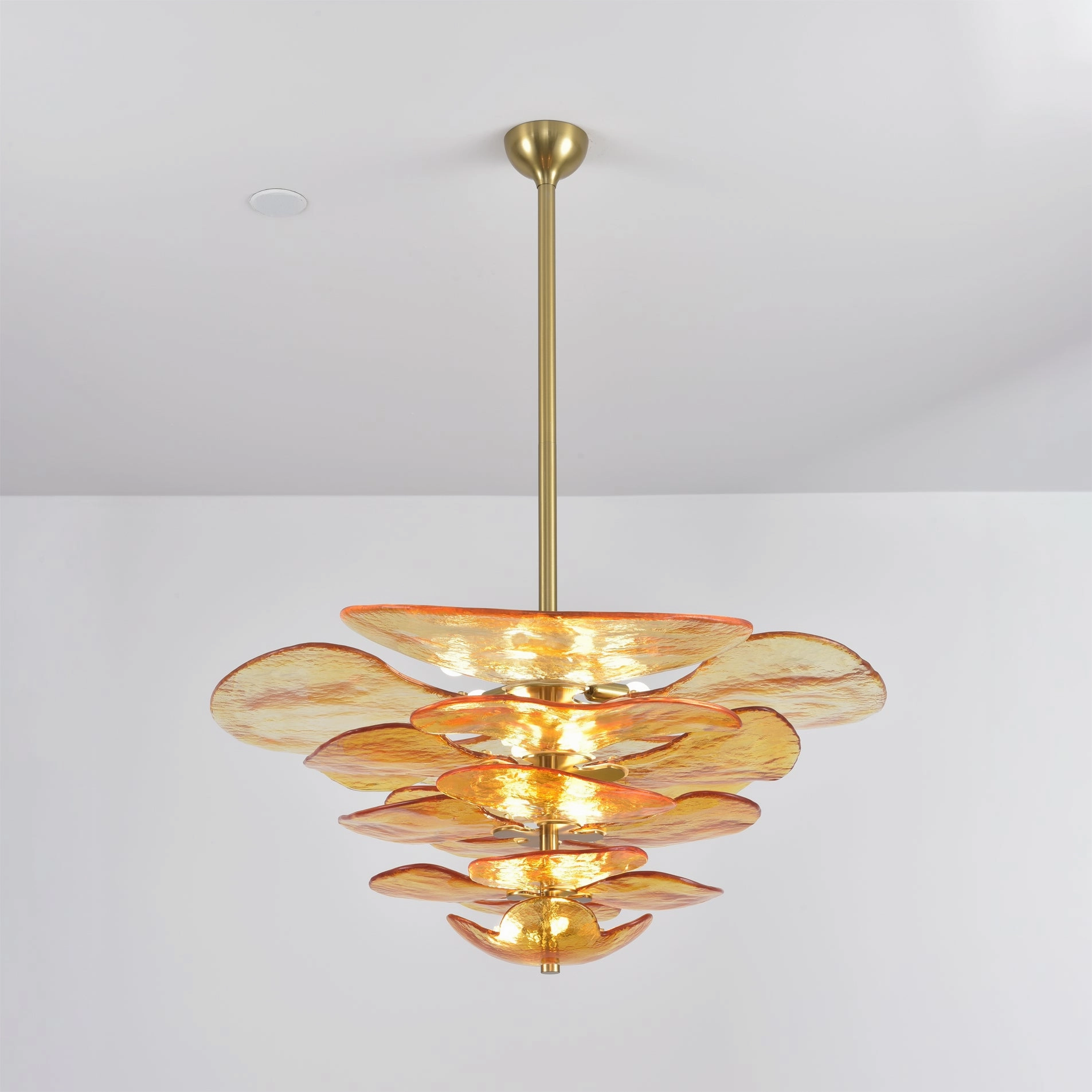 Lotus Leaf Murano Chandelier
