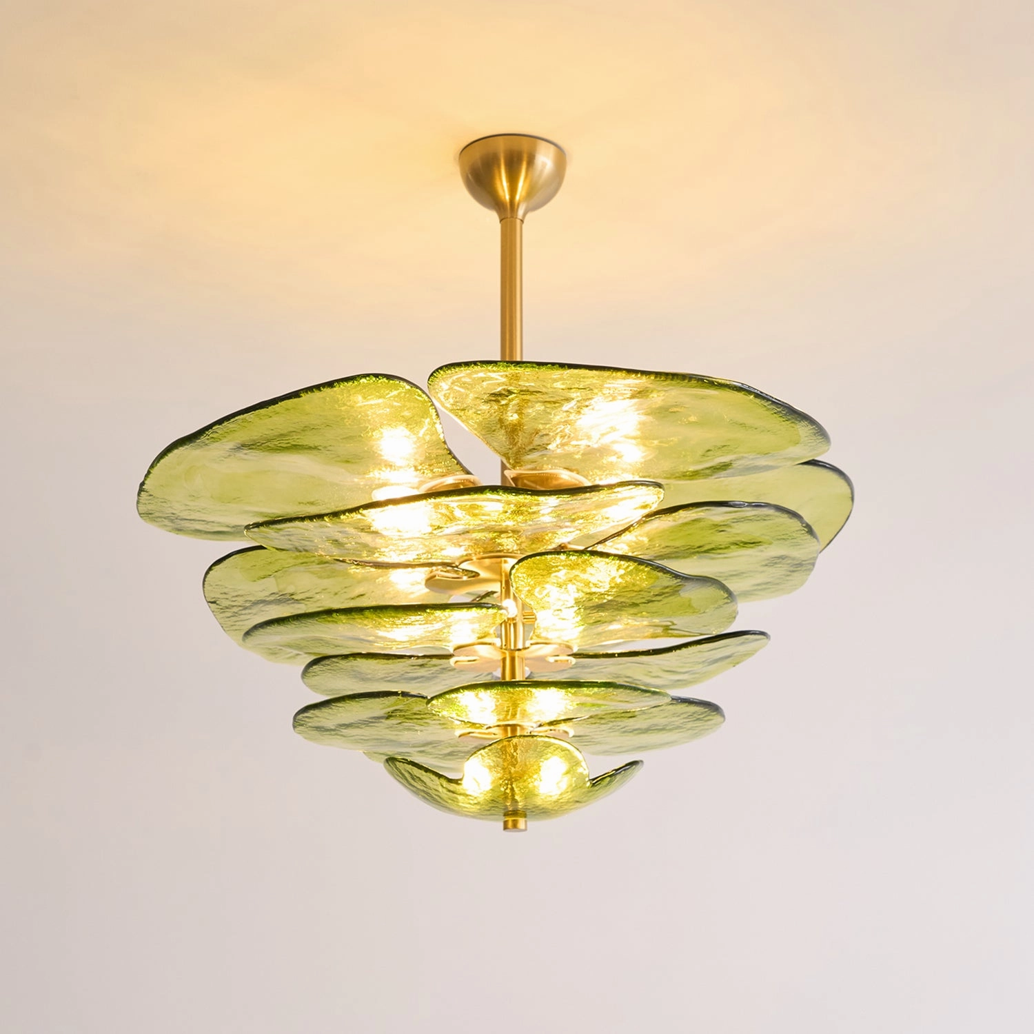 Lotus Leaf Murano Chandelier