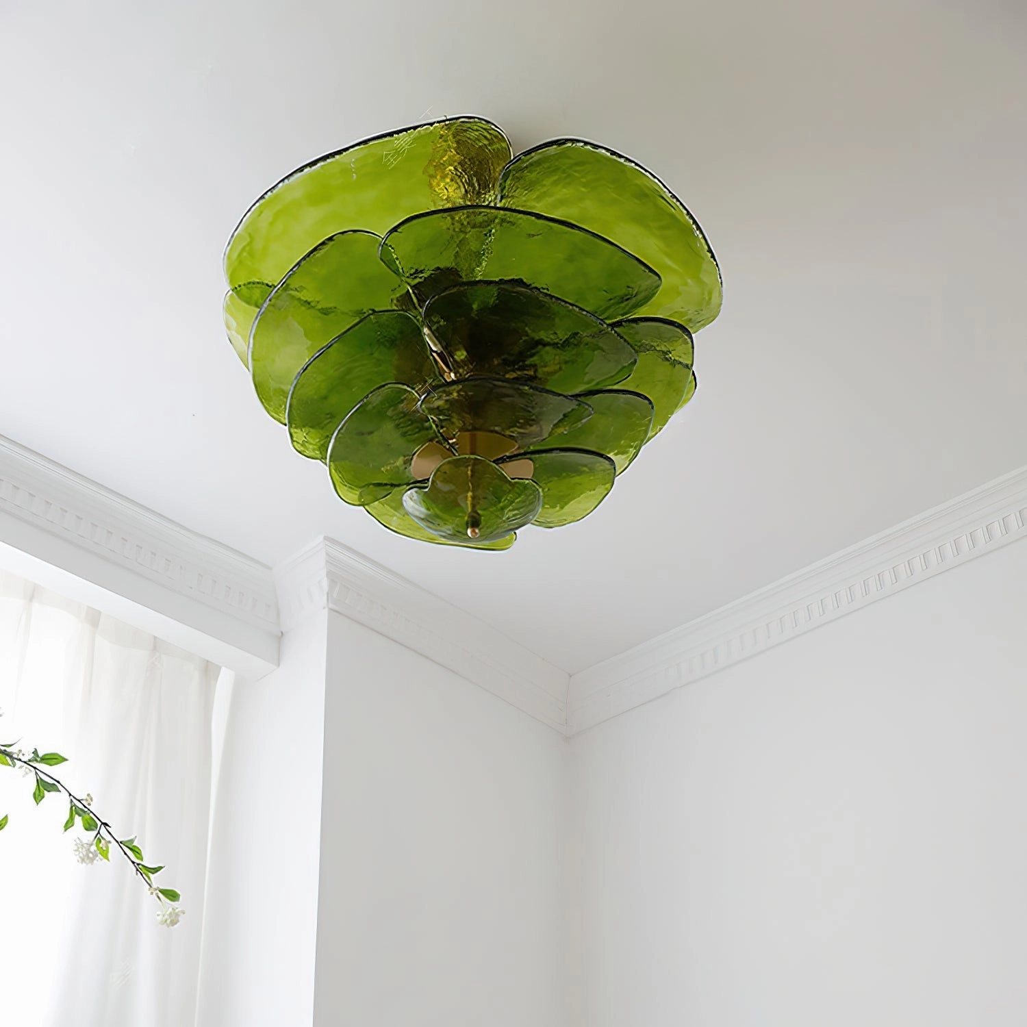 Lotus Leaf Murano Chandelier