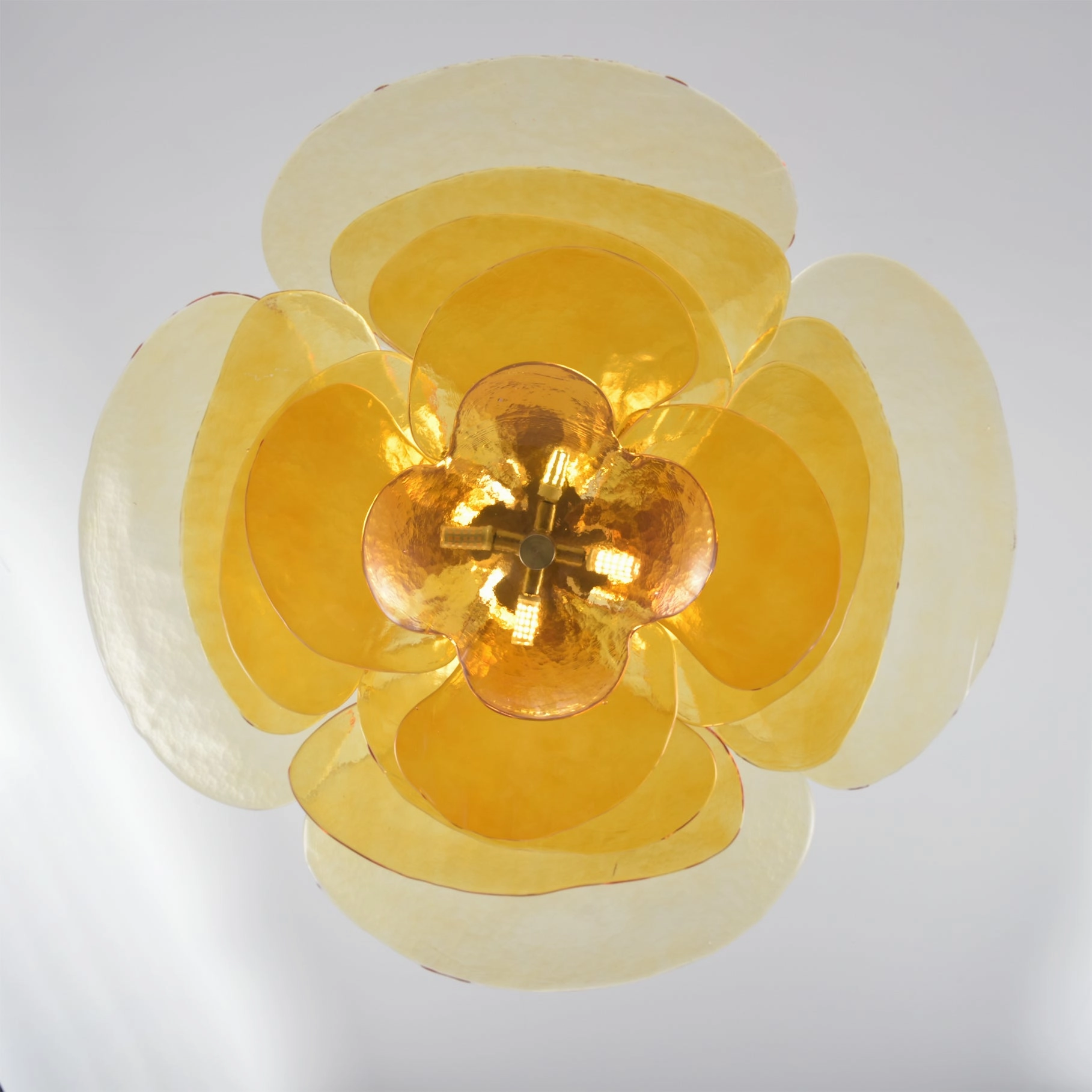 Lotus Leaf Murano Chandelier