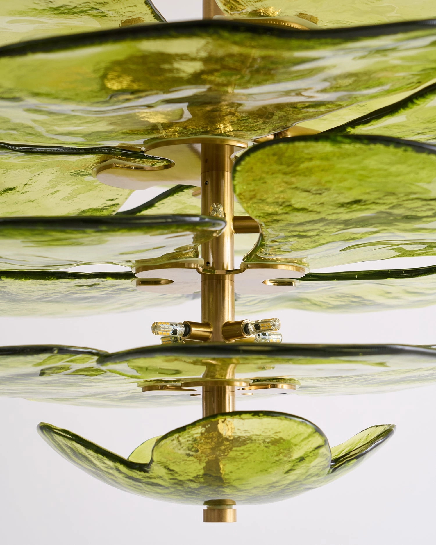 Lotus Leaf Murano Chandelier