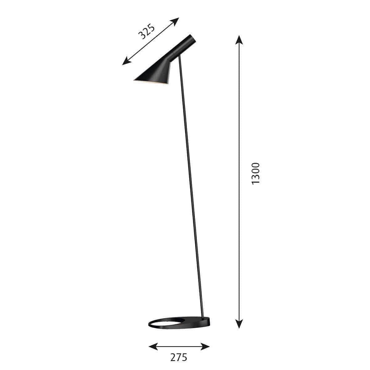 Louis Poulsen Aj Floor Lamp, Black