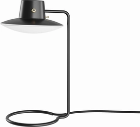 Louis Poulsen Aj Oxford Table Lamp Metal Black/Opal Glass  41 Cm designer outdoor lamp