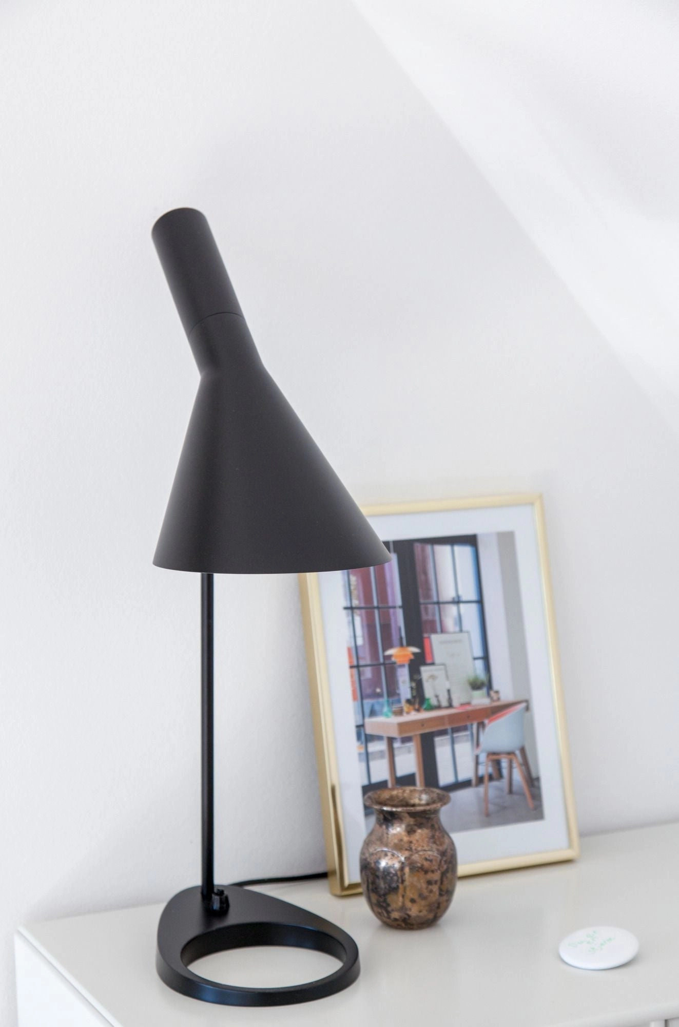 Louis Poulsen Aj Table Lamp V3, Pale Petroleum
