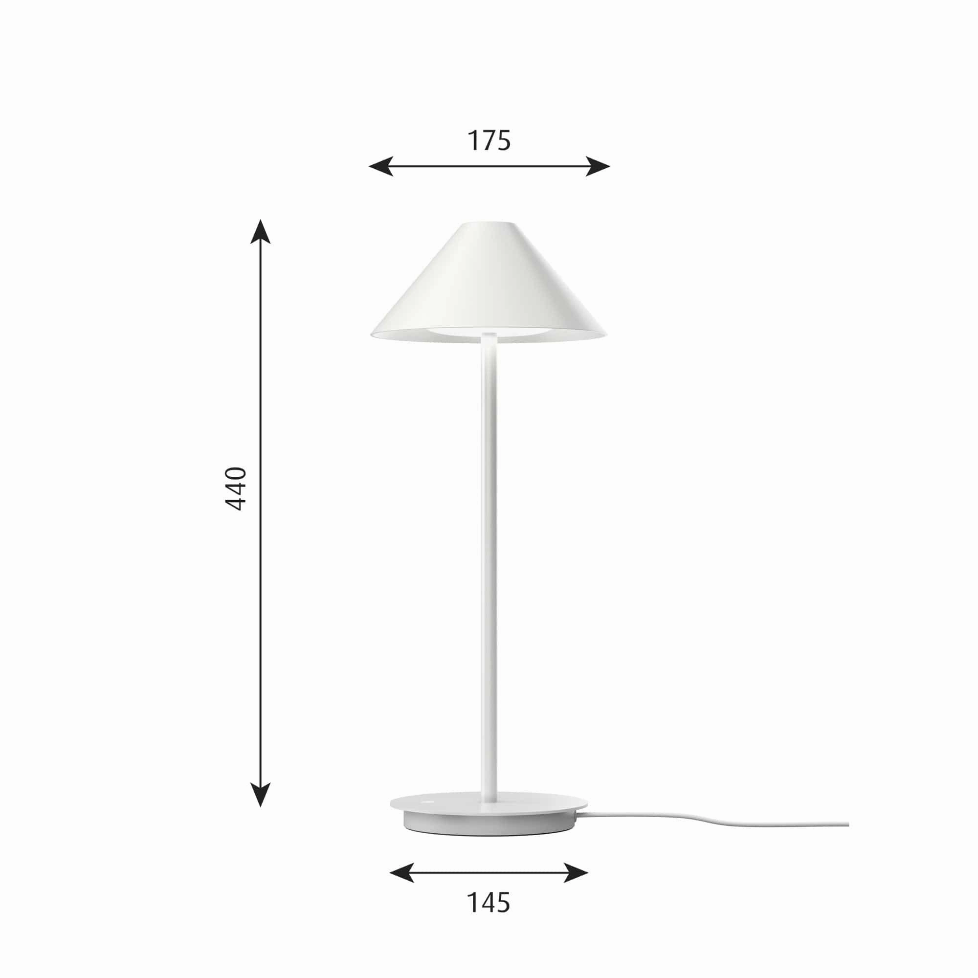 Louis Poulsen Keglen Table Lamp, White