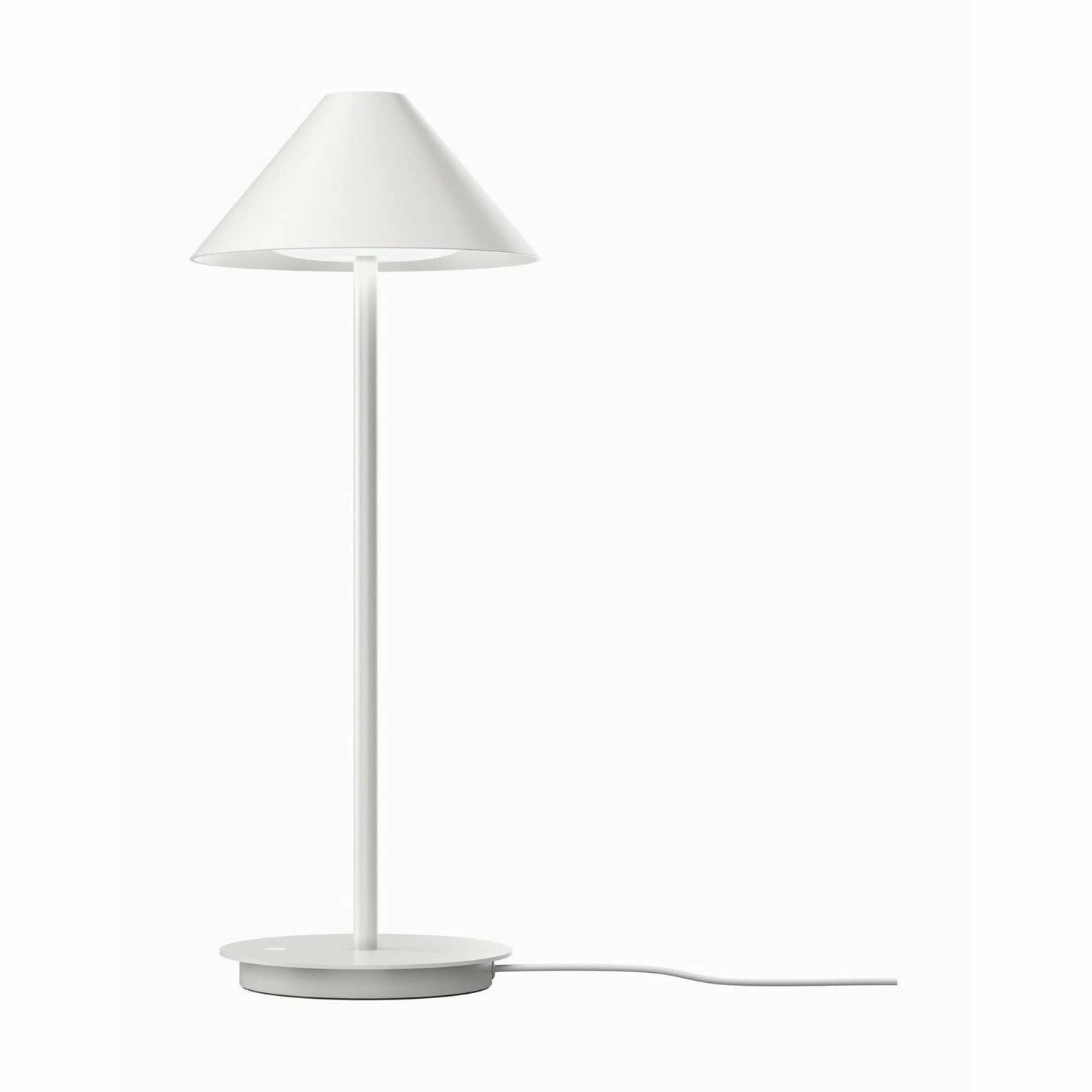 Louis Poulsen Keglen Table Lamp, White designer outdoor lamp