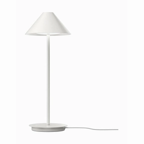 Louis Poulsen Keglen Table Lamp, White designer outdoor lamp