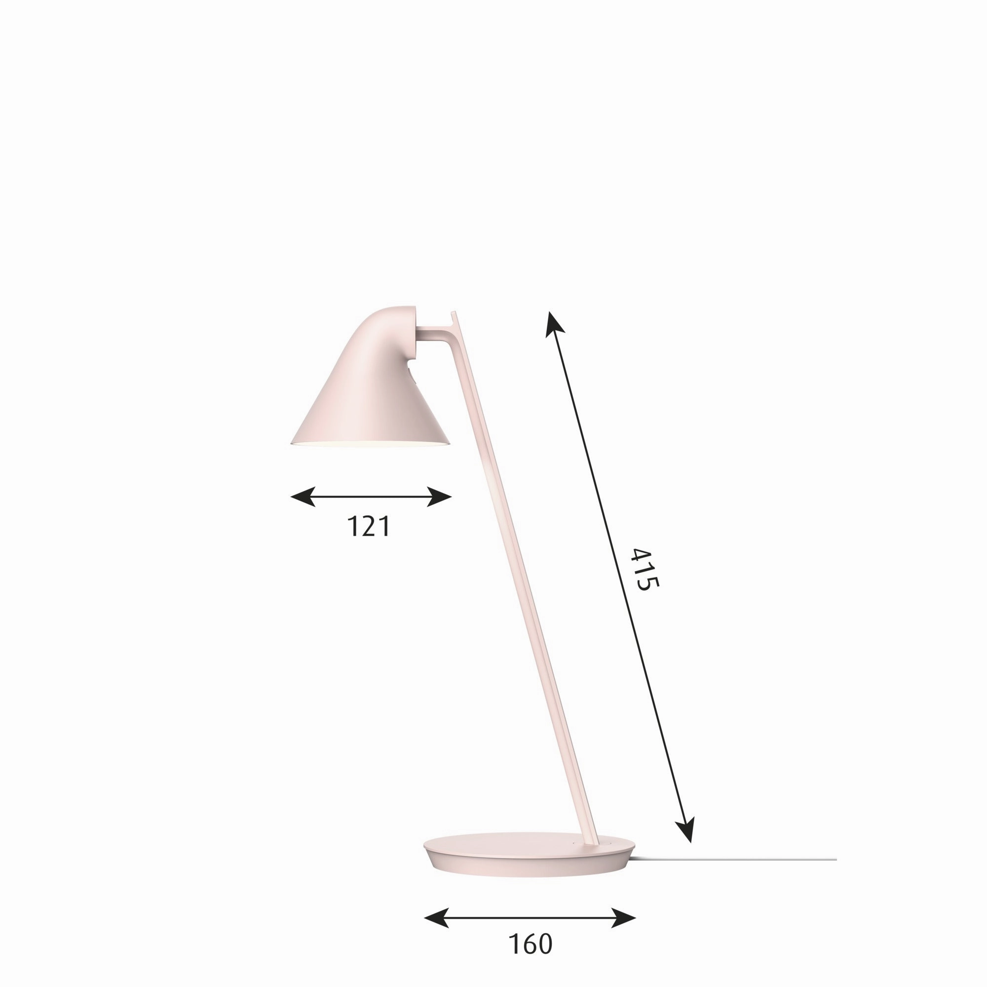 Louis Poulsen Njp Mini Table Lamp, Pale Pink