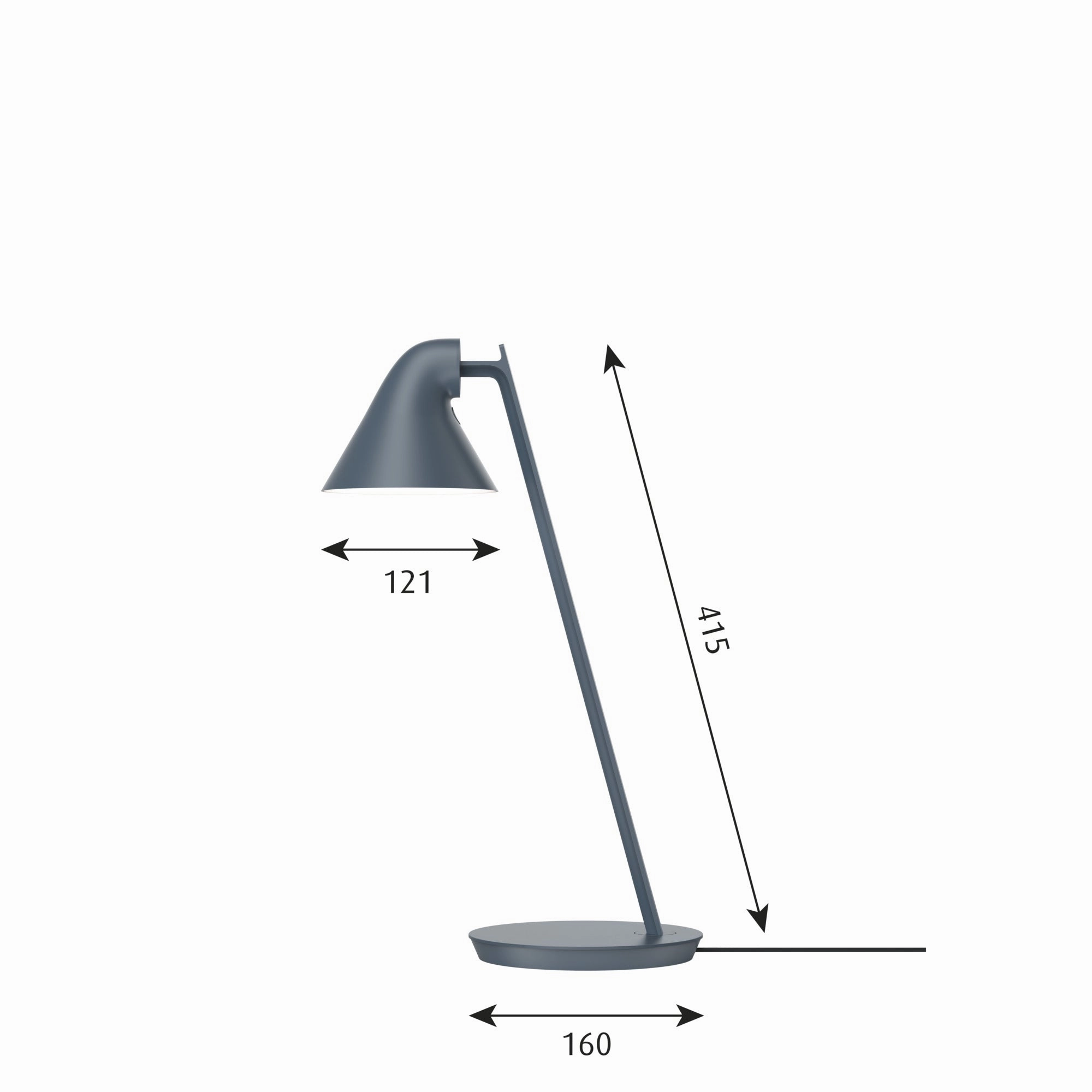 Louis Poulsen Njp Mini Table Lamp, Petrol Blue
