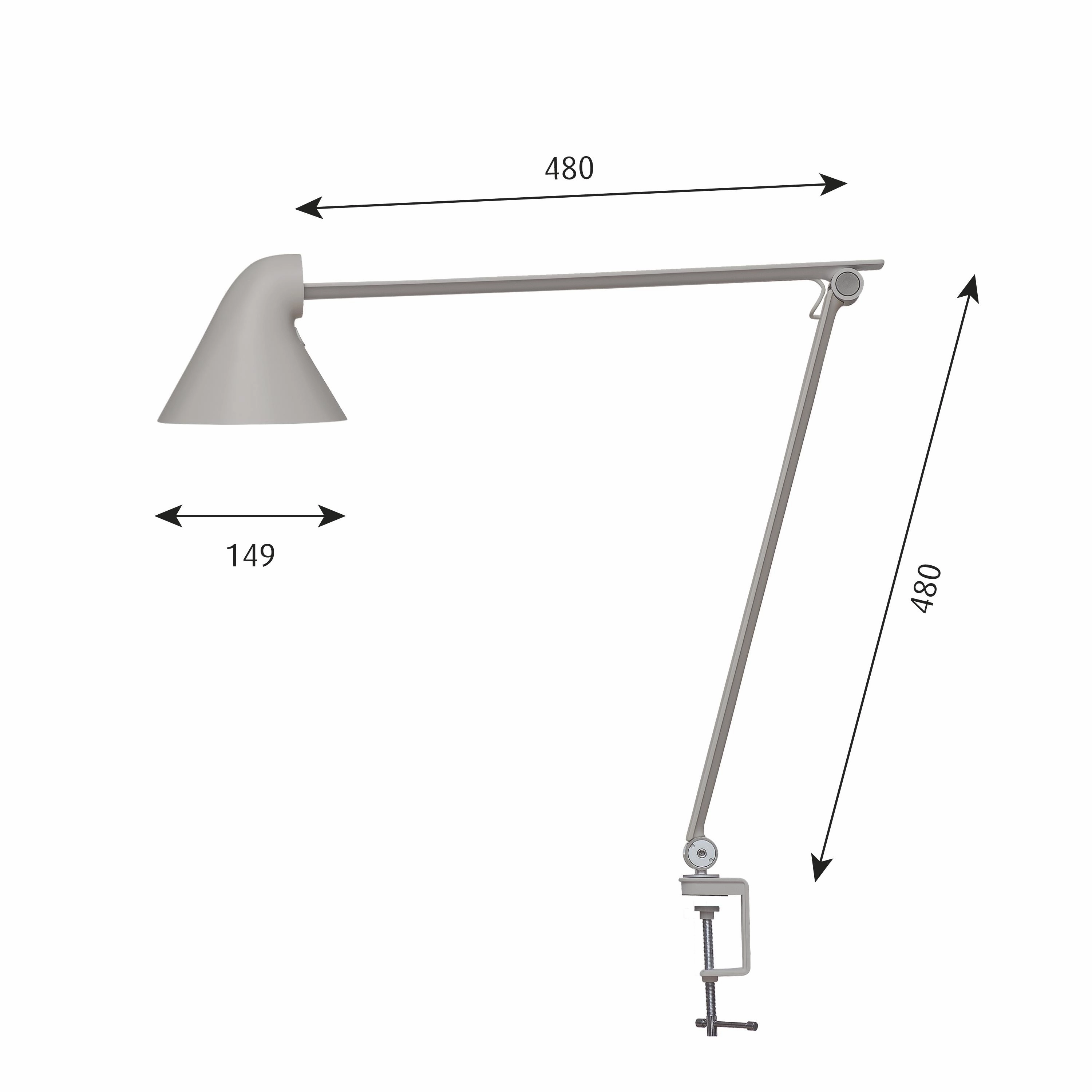 Louis Poulsen Njp Table Lamp Table Cles, Grey