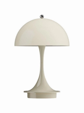 Louis Poulsen Panthella 160 Portable Table Lamp V3, Opal Beige designer outdoor lamp