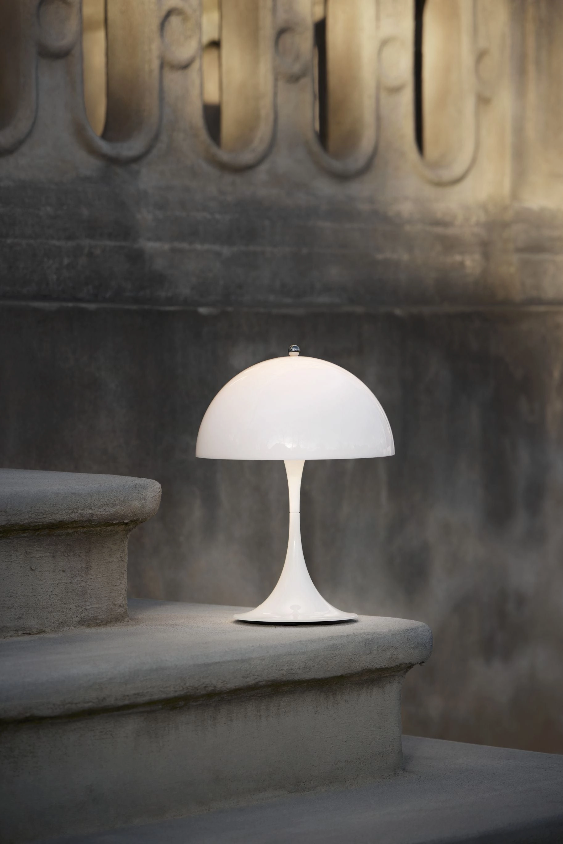 Louis Poulsen Panthella 250 Portable Table Lamp, Opal Acrylic