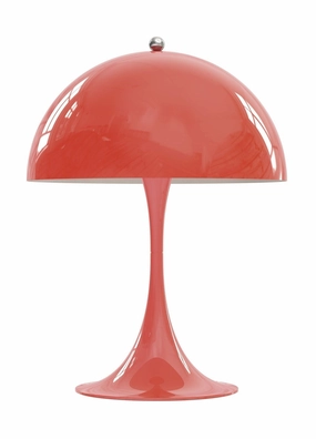 Louis Poulsen Panthella 250 Table Lamp, Coral designer outdoor lamp
