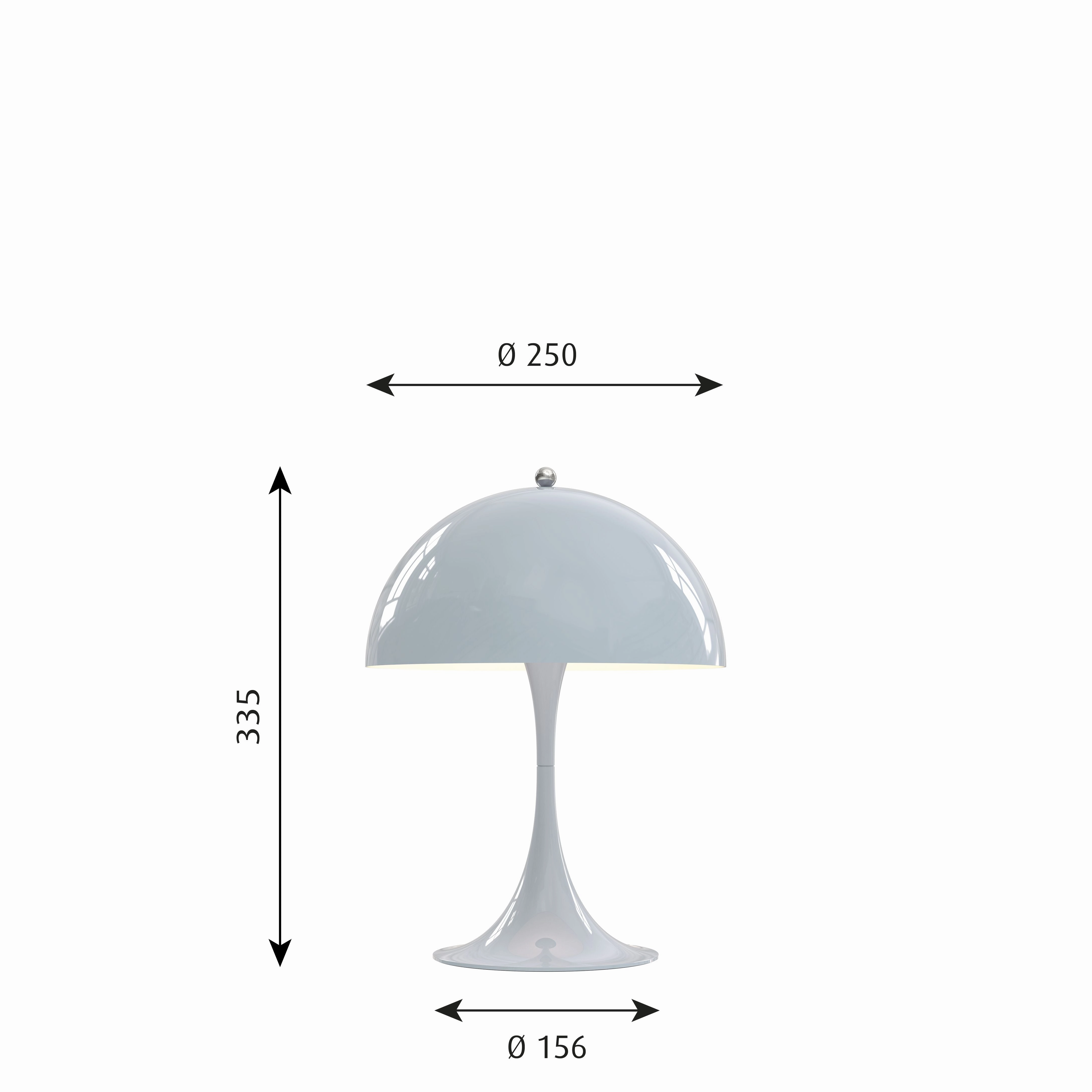 Louis Poulsen Panthella 250 Table Lamp, Pale Blue