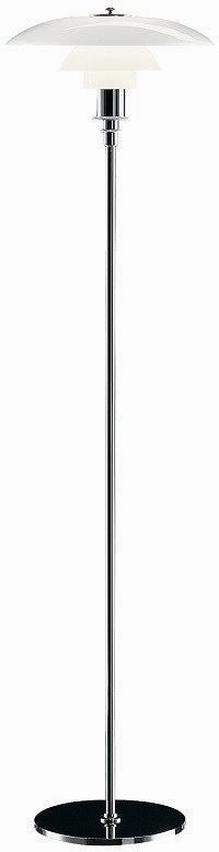Louis Poulsen Ph 31/2 21/2 Floor Lamp High Gloss Chrome Plated garden LED light