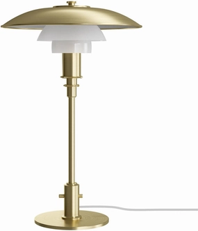 Louis Poulsen Ph 3/2 Table Lamp Limited Edition, Brass/Opal designer outdoor lamp