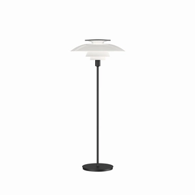 Louis Poulsen Ph 80 Floor Lamp 70 W E27 With Switch, Acrylic Opal White/Black garden LED light