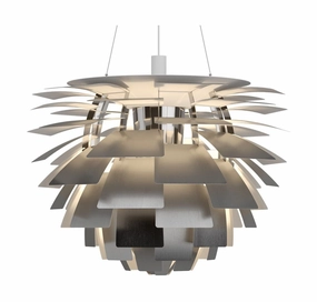 Louis Poulsen Ph Artichoke Outdoor Pendant 2387 Led 2700 K 96 W Dali ?60 Cm, Stainless Steel ambient lighting fixture