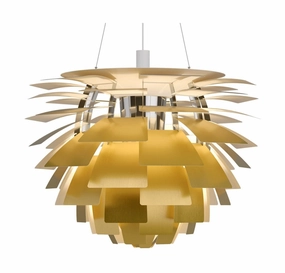 Louis Poulsen Ph Artichoke Outdoor Pendant 2621 Led 2700 K 96 W Dali ?60 Cm, Brass ambient lighting fixture