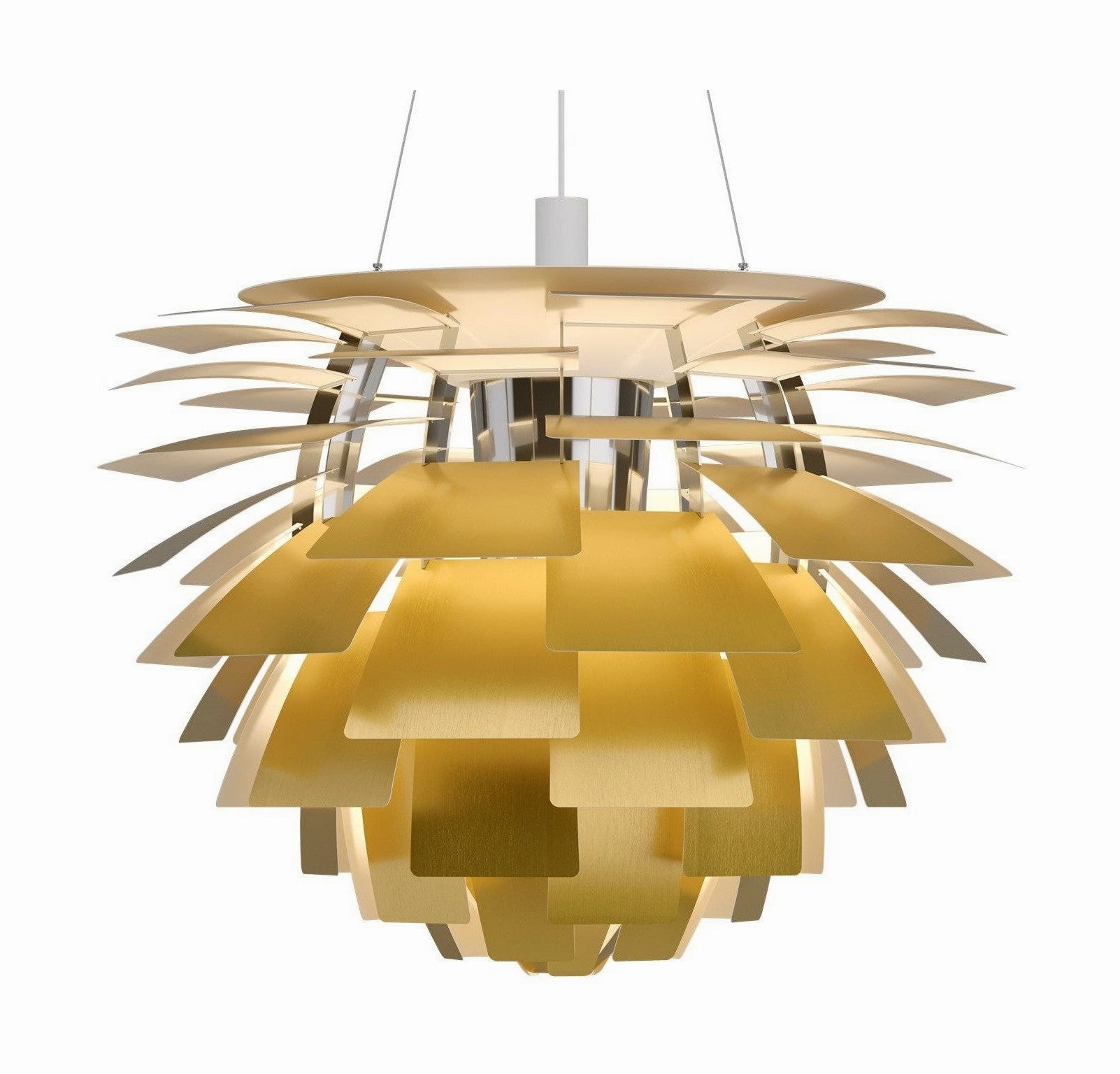 Louis Poulsen Ph Artichoke Outdoor Pendant 2621 Led 2700 K 96 W Dali ?60 Cm, Brass ambient lighting fixture